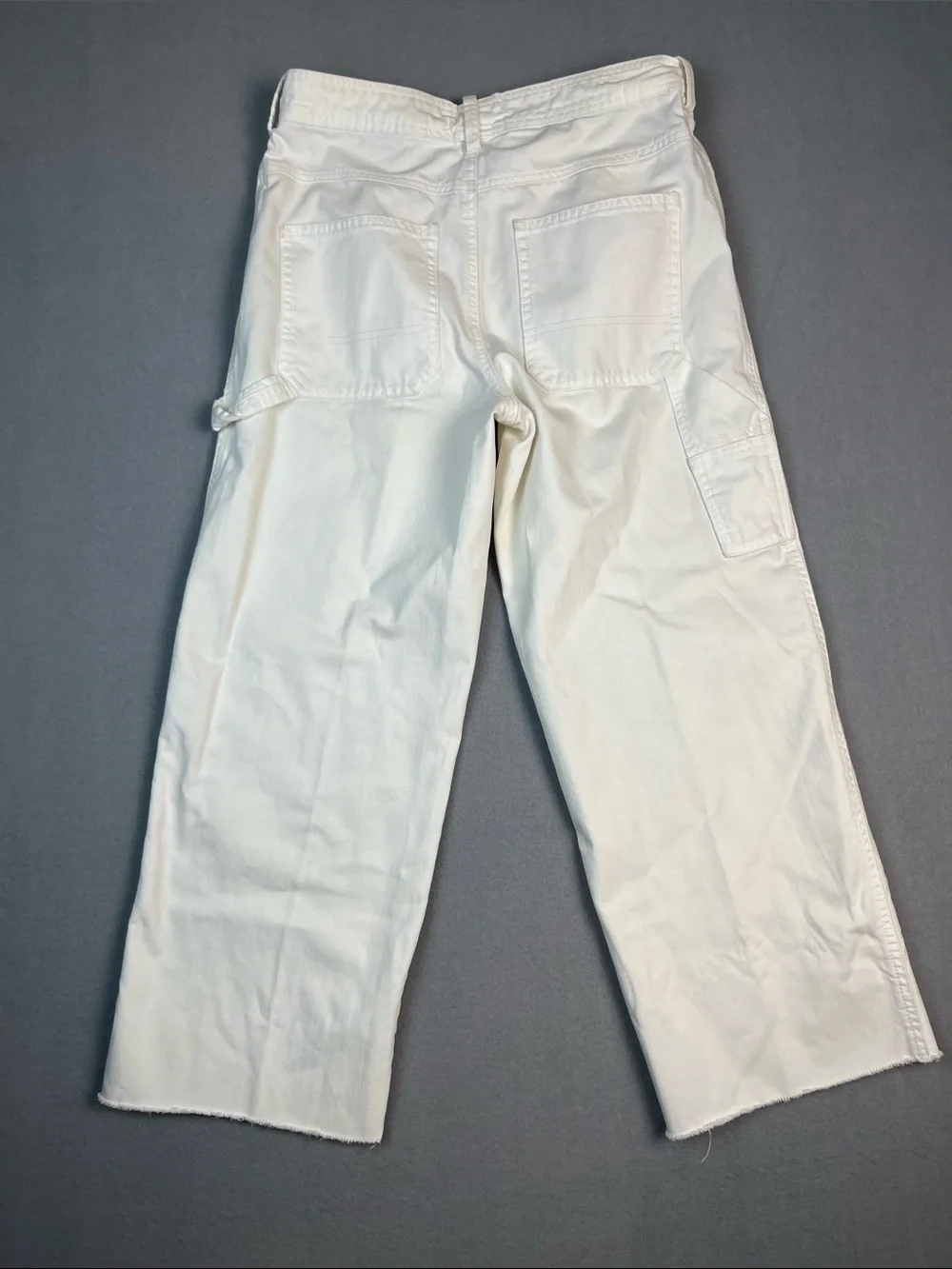 Free People Baggy Carpenter/Utility Pant with Raw hem Size: 6
